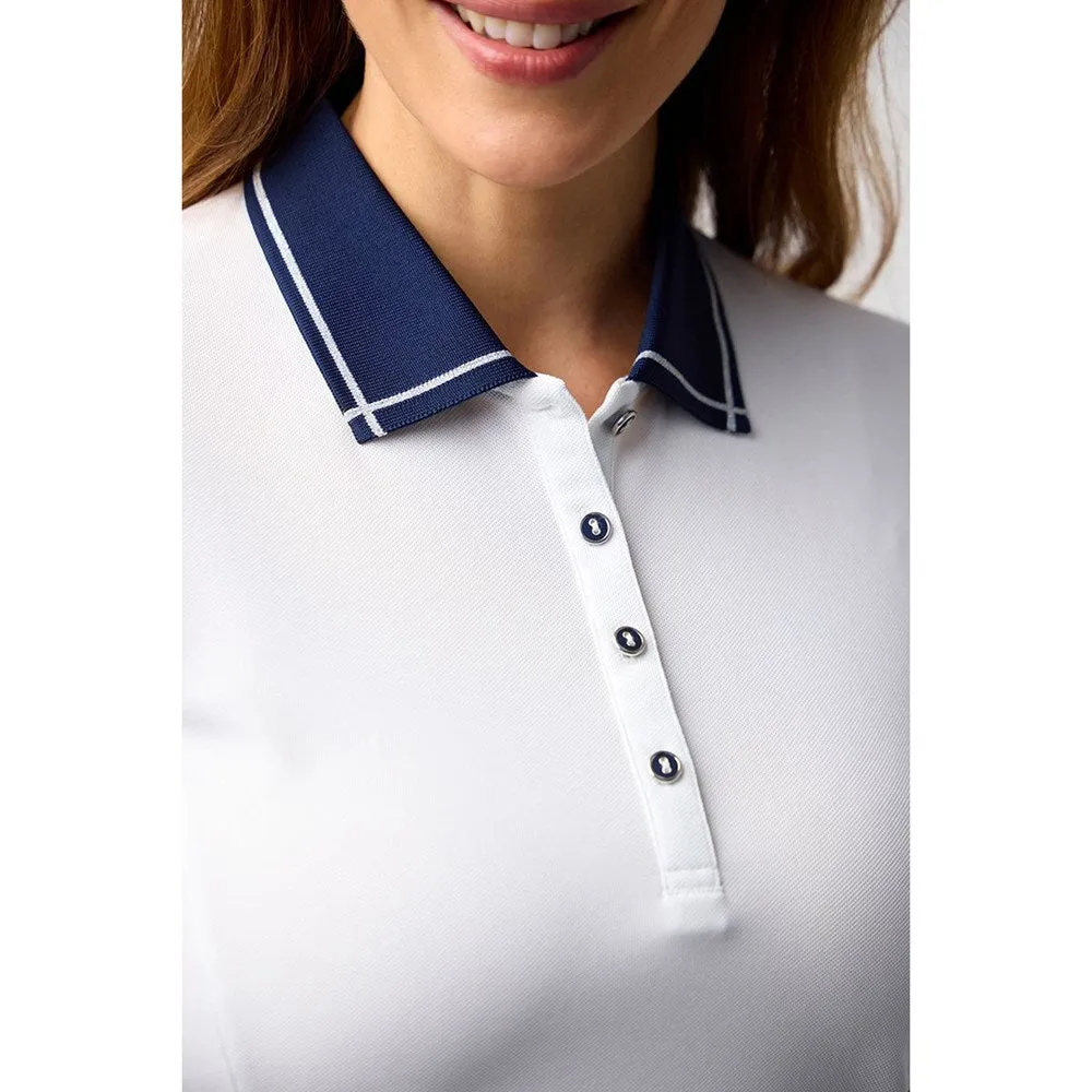 Define Your Own Way Glenmuir Women'S Zara Performance Golf Shirt - White/ Navy