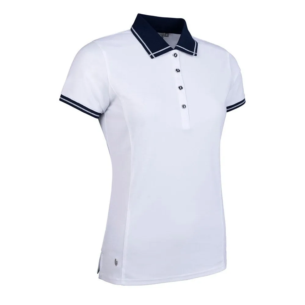 Glenmuir Women'S Zara Performance Golf Shirt - White/ Navy Own the Streets