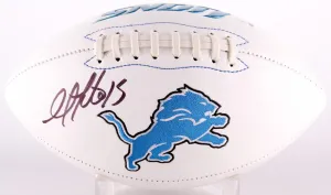 Golden Tate Signed Detroit Lions Logo Football (Beckett Hologram) All Pro W.R
