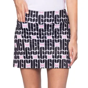 President's Day Sale Own the Vibe Golftini Women'S Sisterhood 17.5" Golf Skort - Black Print