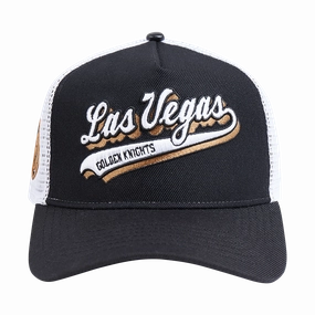 GORRA TRUCKER NHL VEGAS GOLDEN KNIGHTS SCRIPT TAIL