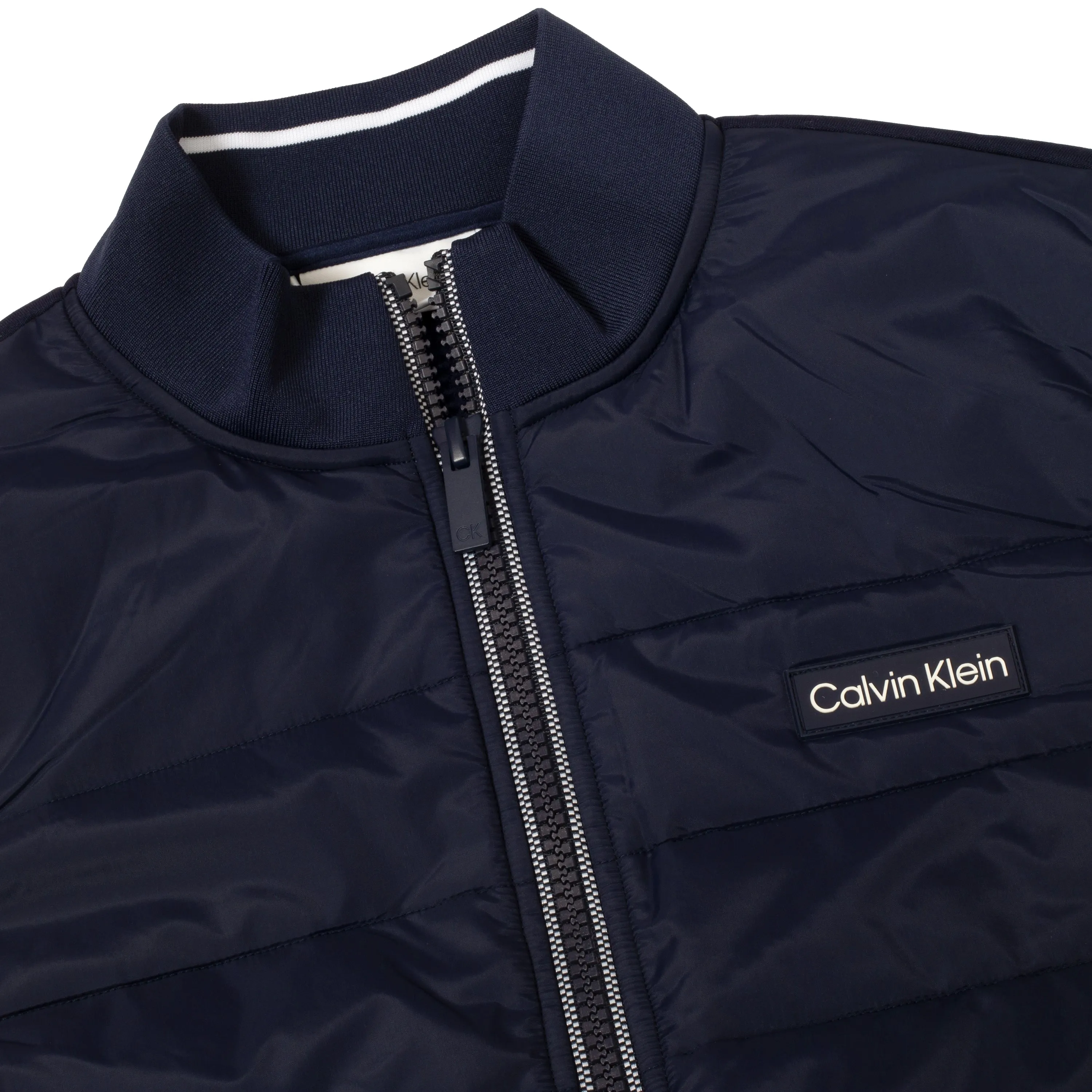 Gear Up and Go Biggest Sale of the Year Calvin Klein Baylor Creek Hybrid Full Zip Gilet - Evening Blue