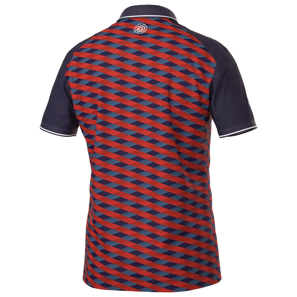 Galvin Green Marlon Polo Shirt - Navy/Red Break Boundaries Own Every Step
