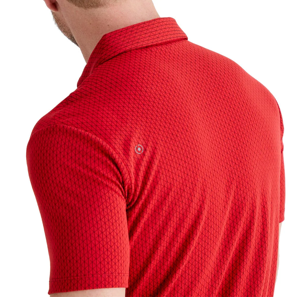 Made to Turn Heads Ping Hershel Polo Shirt - Rich Red Multi