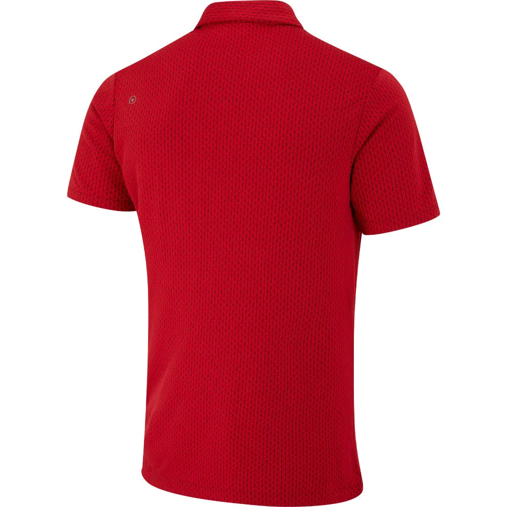 Ping Hershel Polo Shirt - Rich Red Multi Confidence Starts Here Not for the Ordinary