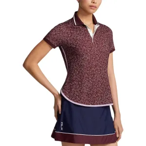Rlx Ralph Lauren Women'S Printed Airflow Golf Polo Shirt - University Floral Walk Tall Be Unstoppable