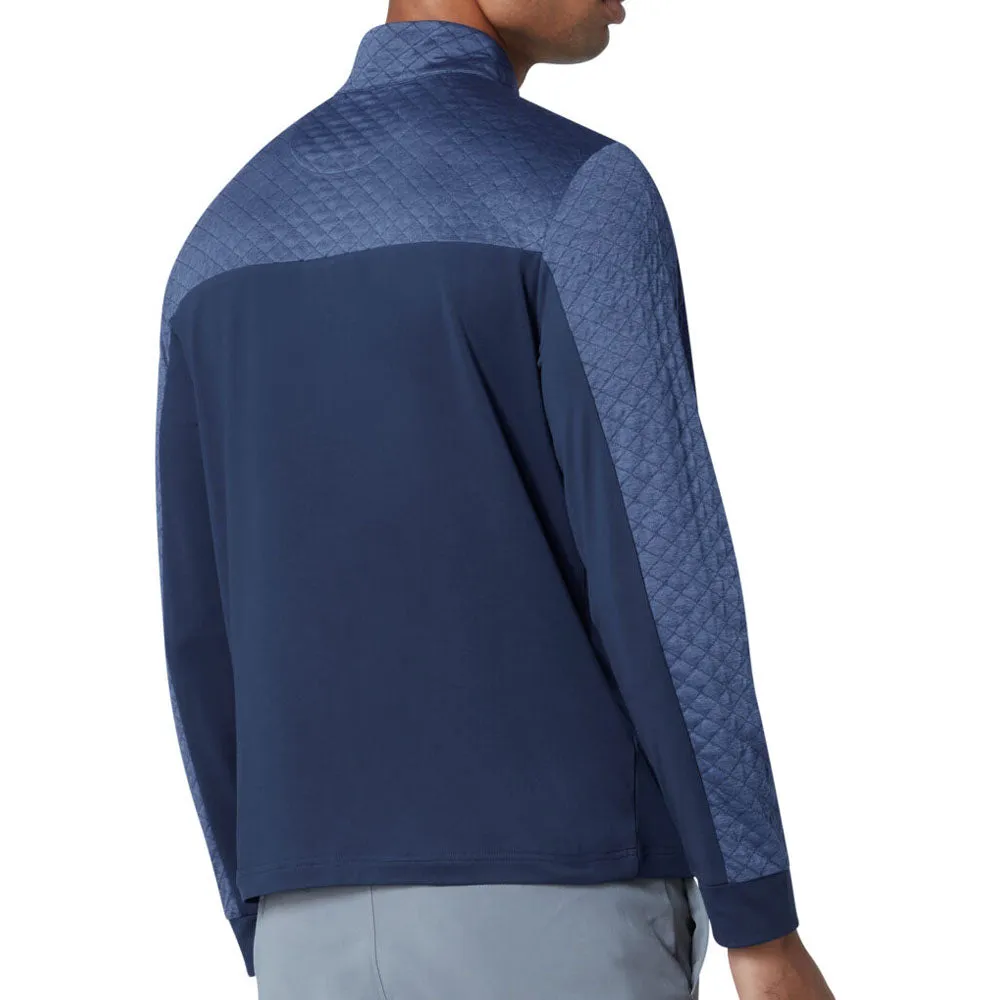 Original Penguin 1/4 Zip Heritage Block Pullover - Black Iris Dress from the Feet Up The Fast Lane Choice