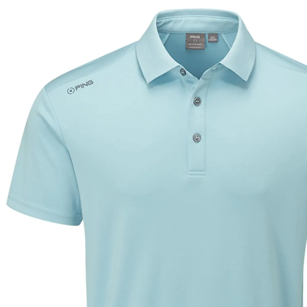 Ping Lindum Polo Shirt - Sky Blue Clearance Sale
