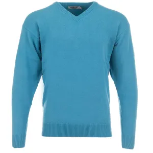 Proquip Lambswool Water Repellent V Neck Golf Sweater - Aqua Own Every Step Own the Streets