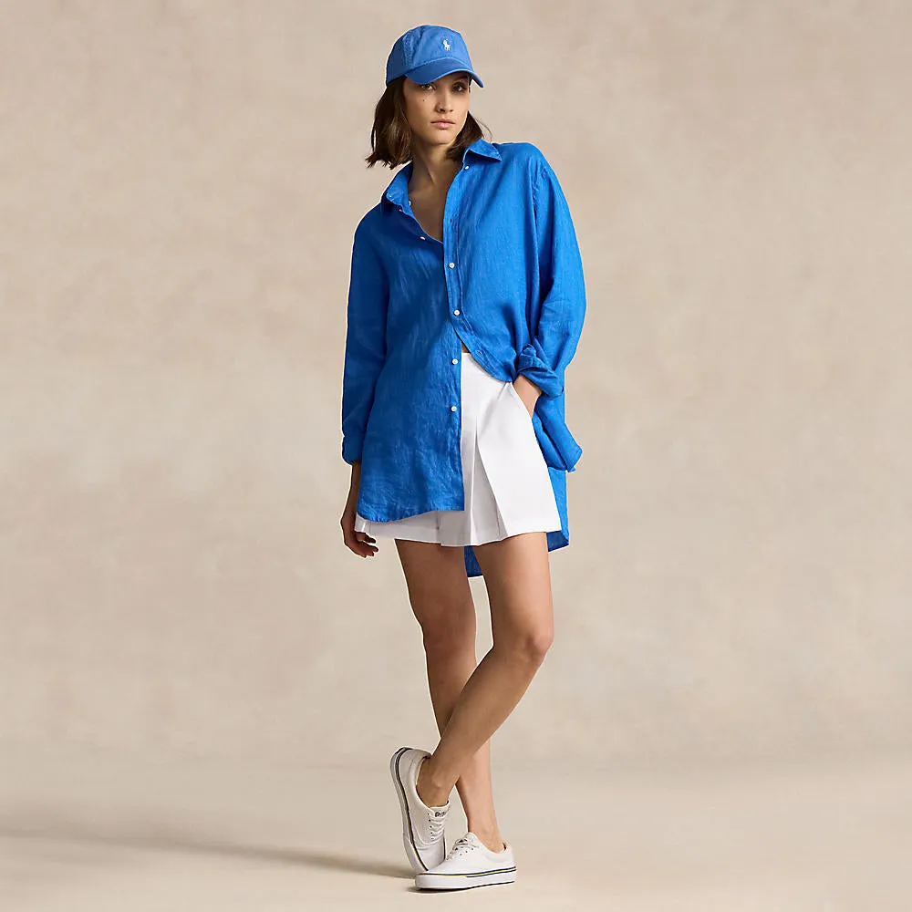 Move Like You Mean It Rlx Ralph Lauren Women'S Performance Pleated Golf Shorts - Pure White