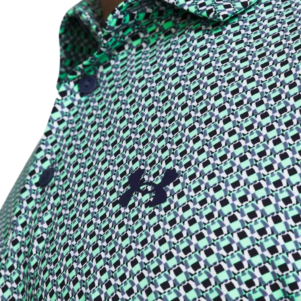 Built for the Bold Make a Statement Under Armour Playoff 3.0 Printed Polo Shirt - Starlight/Midnight Navy