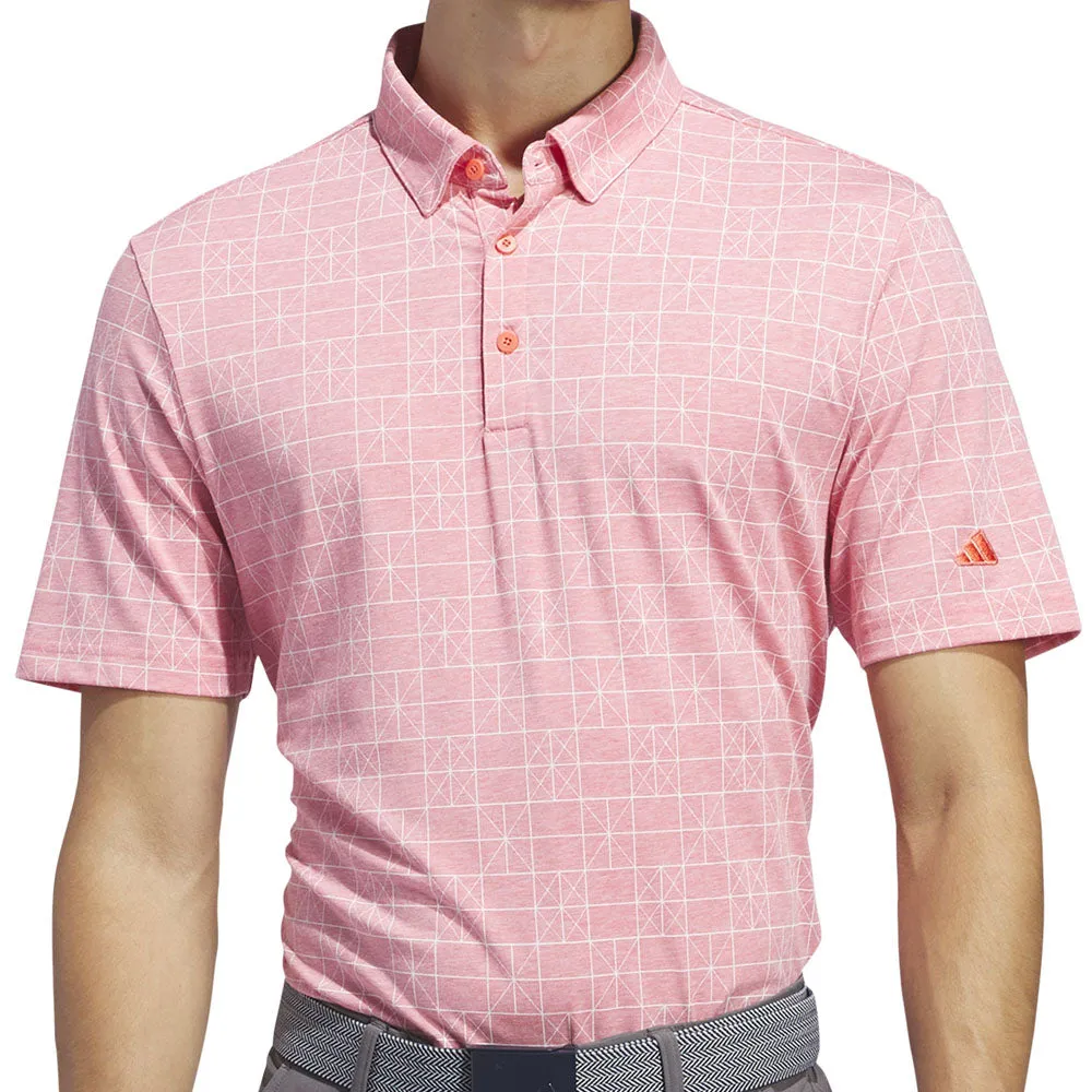 Adidas Go-To Novelty Polo Shirt - Preloved Scarlet Rise Every Time