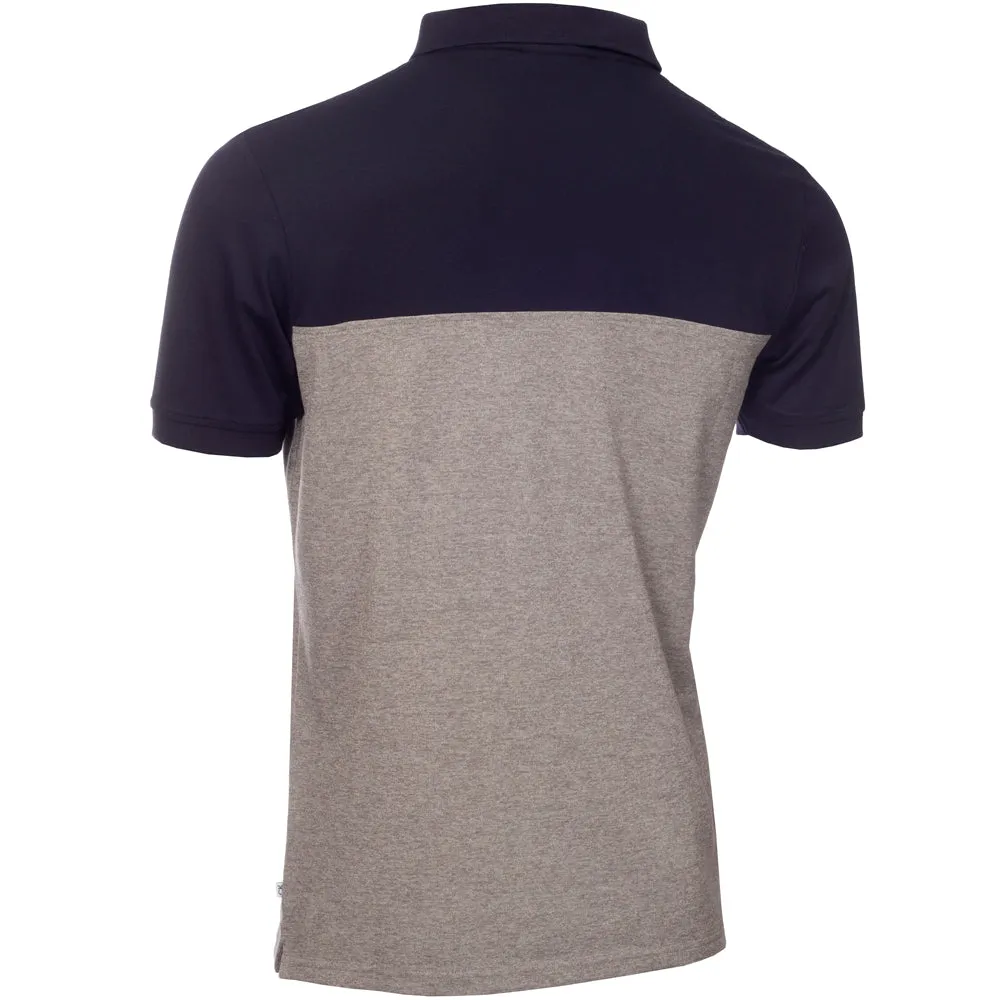 Chase What Moves You Budget Friendly Calvin Klein Colour Block Polo Shirt - Navy/Silver Marl