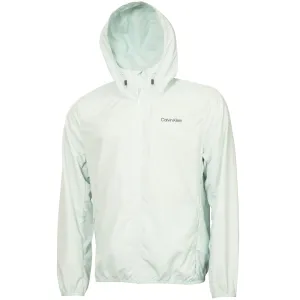 Calvin Klein Printed Windbreaker Jacket - Light Jade Lead with Style Black Friday Deal