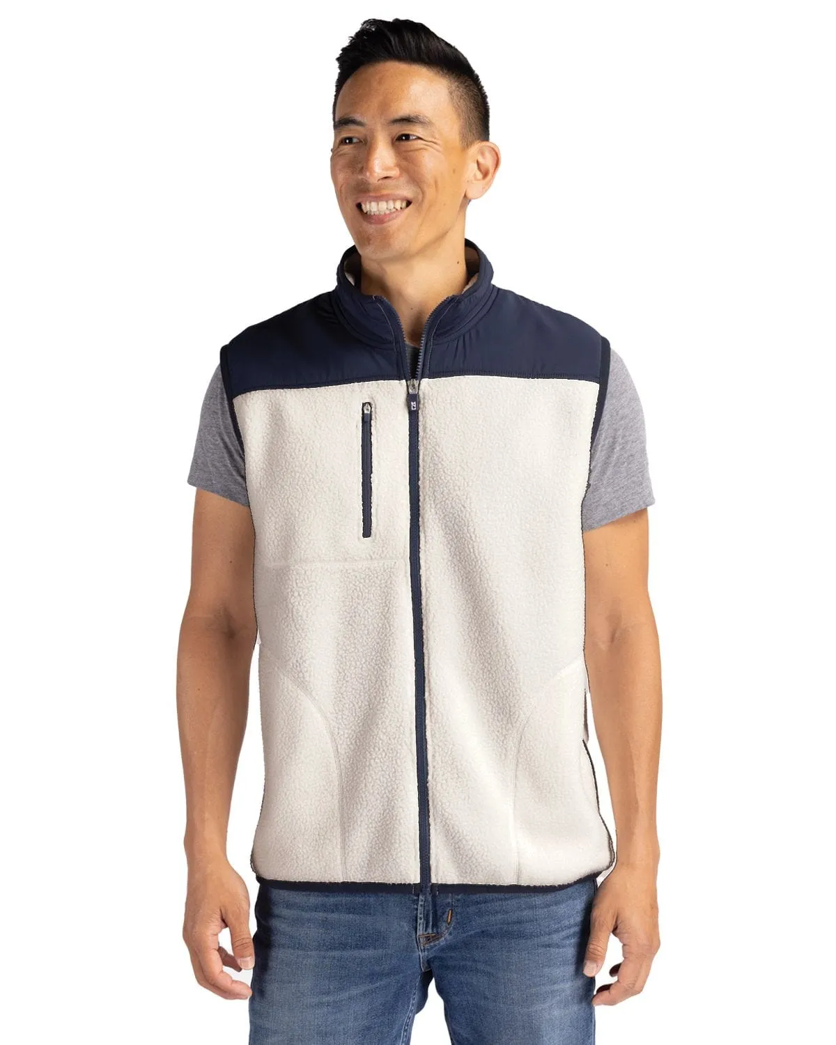 Valentine's Day Sale Labor Day Sale Cutter & Buck - Men'S Cascade Eco Sherpa Fleece Vest