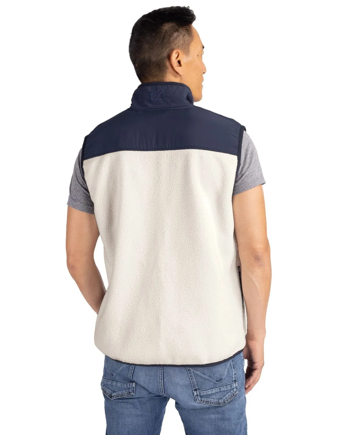 Cutter & Buck - Men'S Cascade Eco Sherpa Fleece Vest Move Beyond Ordinary