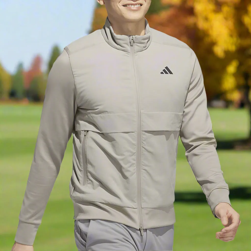 Adidas Ultimate365 Tour Frostguard Full-Zip Jacket - Putty Beige Break Boundaries Empower Your Journey