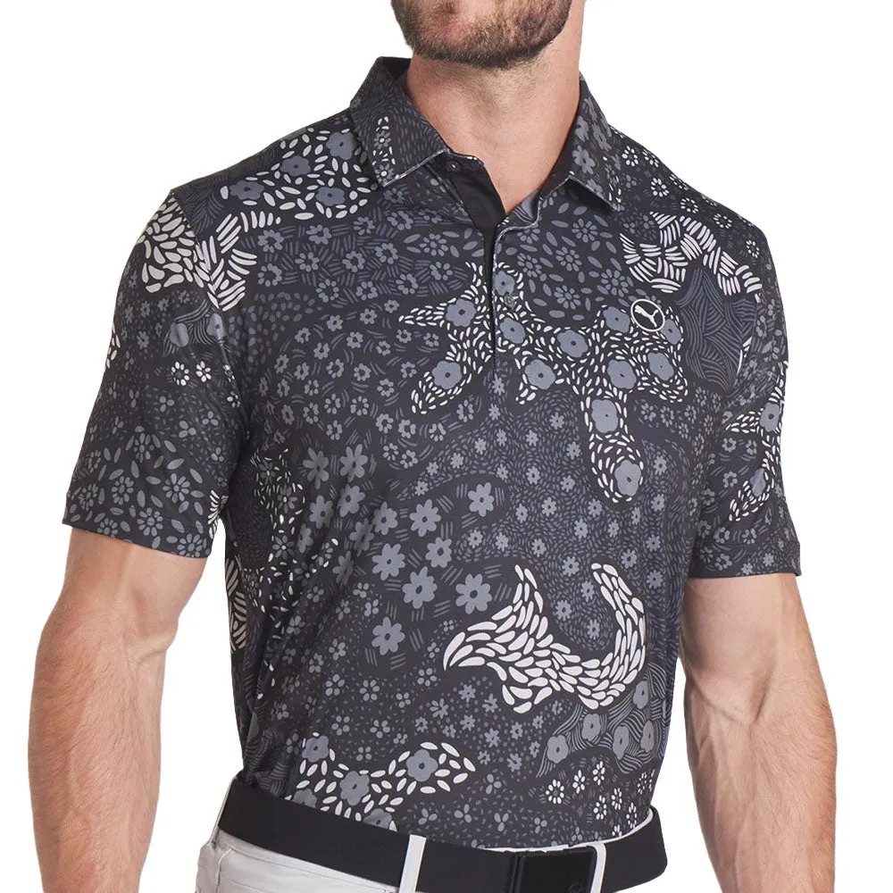 Puma Cloudspun Bloom Camo Polo Shirt - Lc - Puma Black Sweetest Day Sale