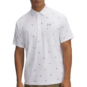 Holiday Sale Under Armour Playoff 3.0 Printed Polo Shirt - White/Steel/Quails