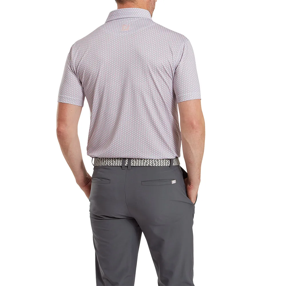 Footjoy Scallop Shell Foulard Polo Shirt - Light Pink Move Beyond Ordinary Rule the Streets