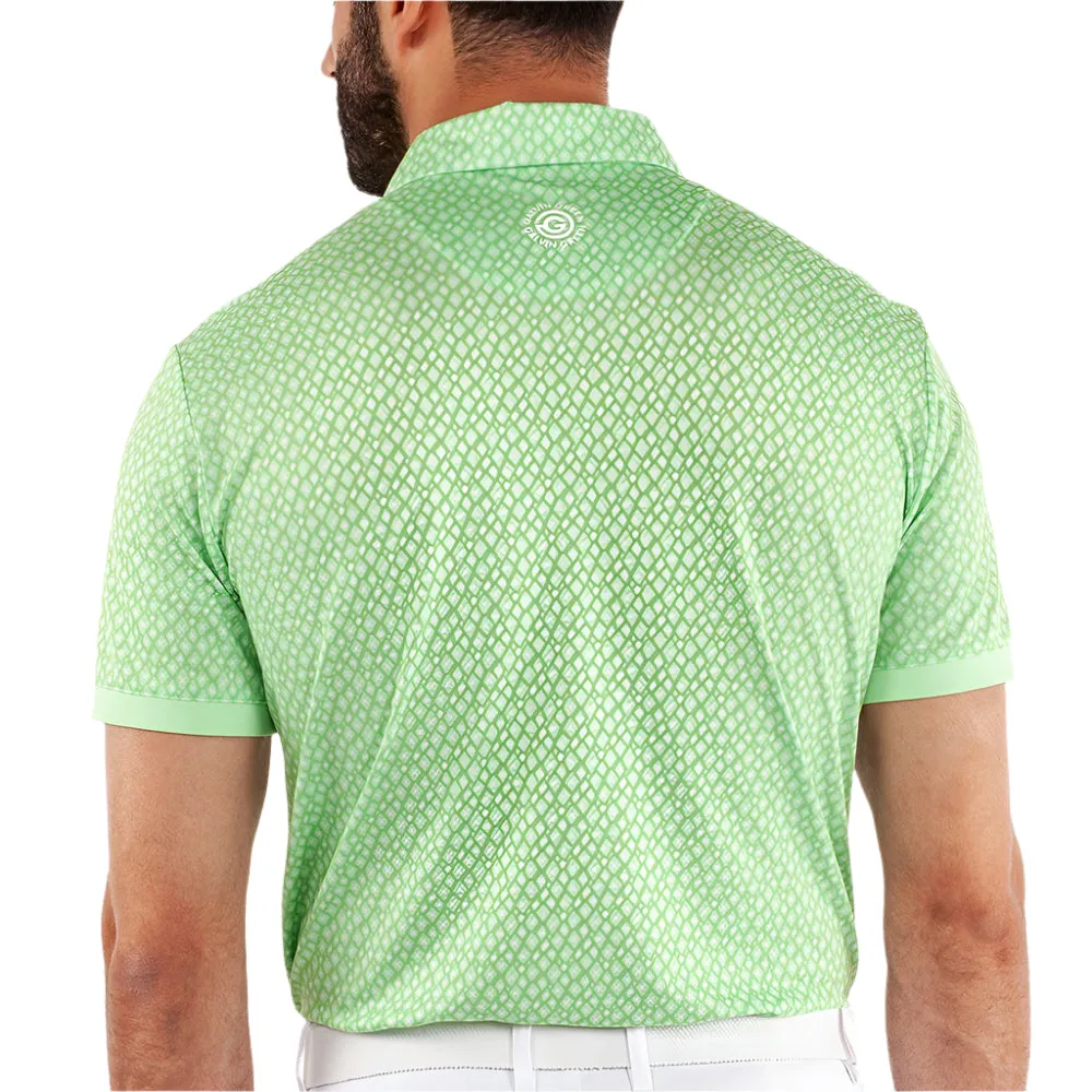 The Fast Lane Choice Lead with Style Galvin Green Manuel Polo Shirt - Fresh Green/White