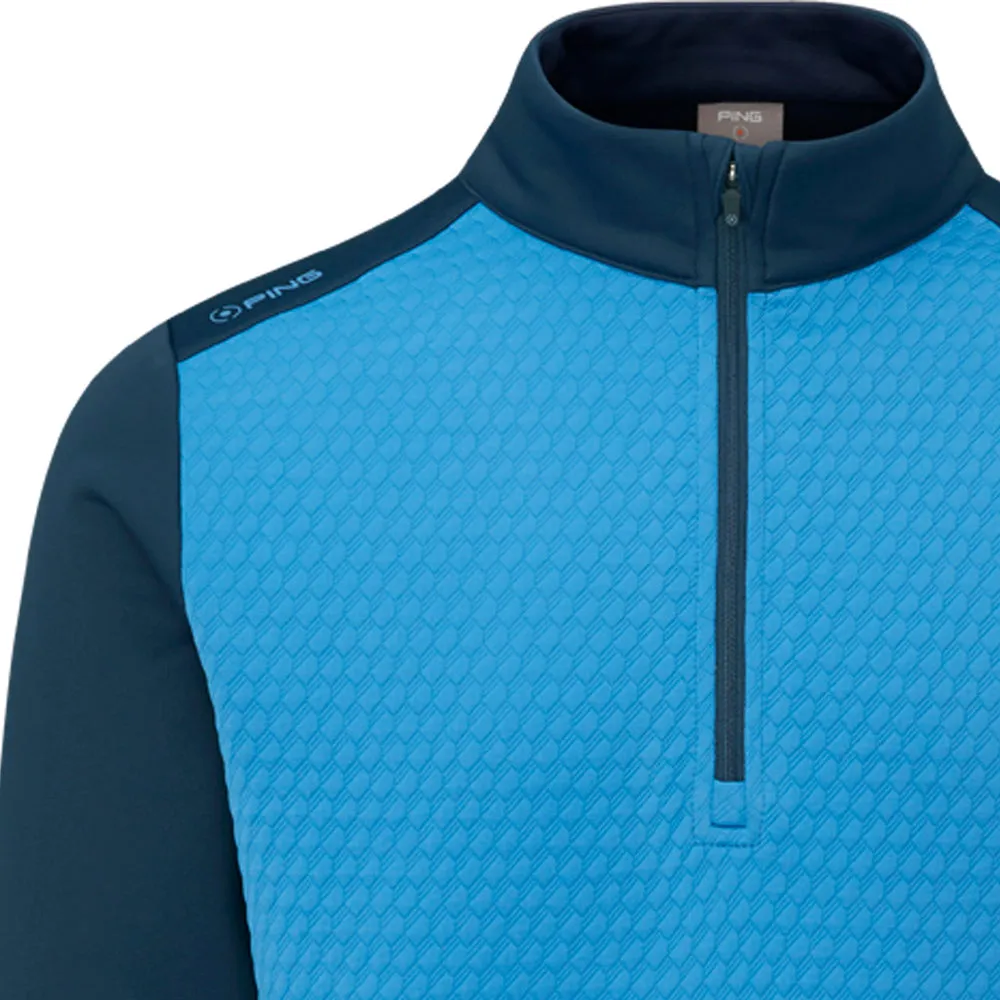 Ping Nolan 1/4 Zip Pullover - Tidal Blue/Navy Hit Your Next Level Bring the Heat