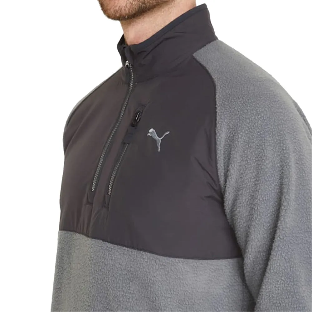 Puma Sherpa 1/4 Zip Pullover - Quiet Shade/Black Define Your Own Way Easter Sale