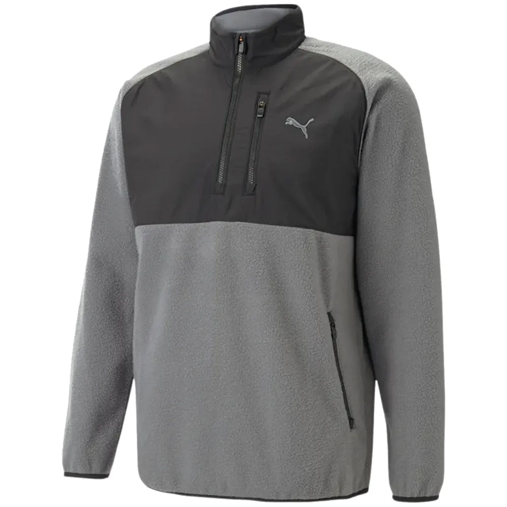Puma Sherpa 1/4 Zip Pullover - Quiet Shade/Black Labor Day Sale All Eyes on You