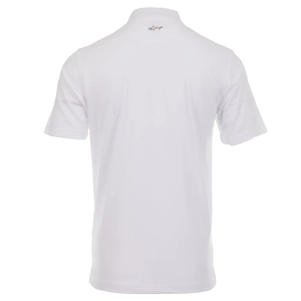 Greg Norman By Proquip Performance Micro Pique Polo Shirt - White Labor Day Sale