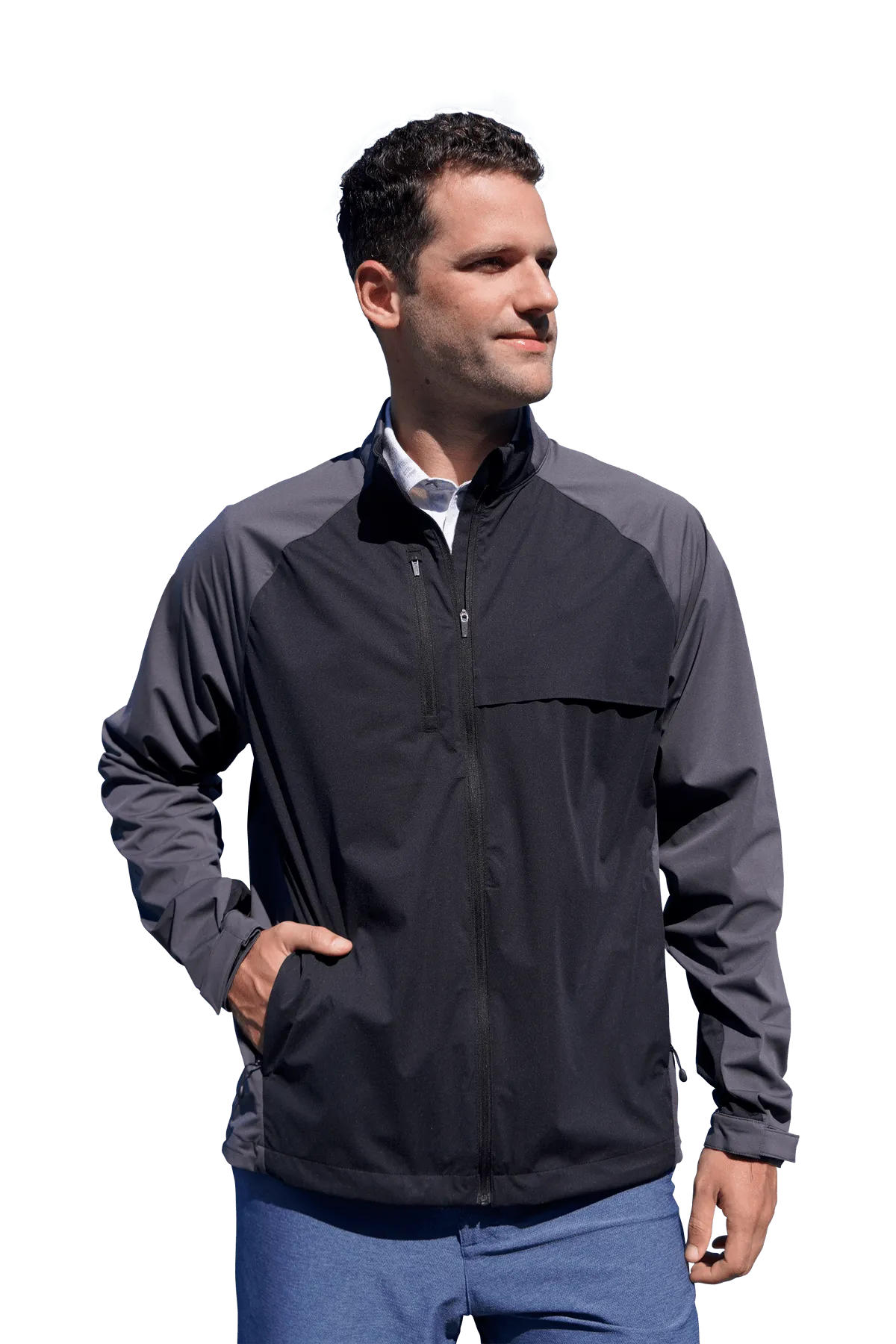 Affordable Greg Norman - Mens Weatherknit Full Zip Jacket