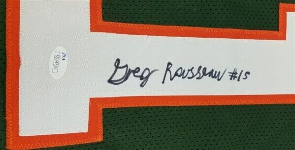 Gregory Rousseau Signed Miami Hurricanes Jersey (JSA COA)2019 15.5 Sacks /Canes