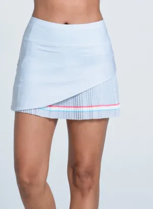 Groovy Stripe Pleated Skirt-14" Walk with Power Style Meets Power
