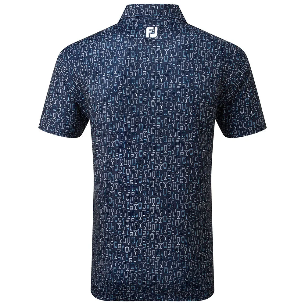 Footjoy Glass Print Polo Shirt - Navy No Limits, Just Style