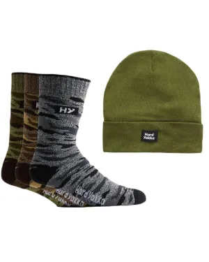 Hard Yakka Crew Socks and Beanie Bundle Industrial Work Caps