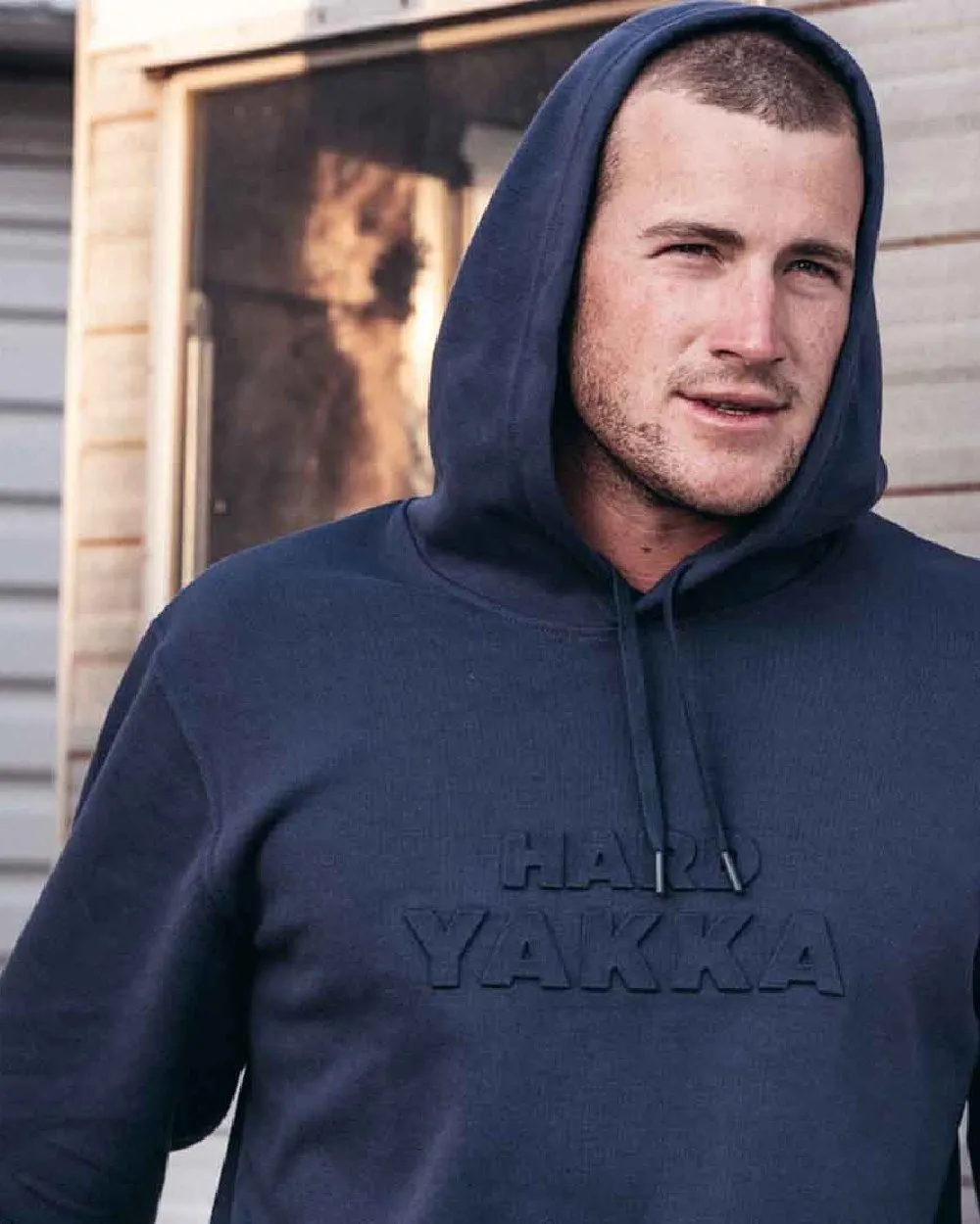 Hard Yakka Embossed Pullover Hoodie Hooded Sweatshirts Men