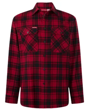 Hard Yakka Mens Lightweight Check Flannel Shirt Quick-Dry Hiking Shirts