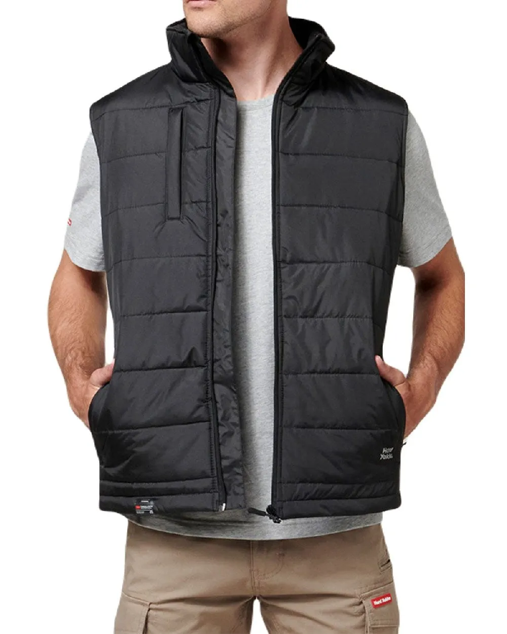 Hard Yakka Mens Puffa 2.0 Gilet Tartan Plaid Shirts Men