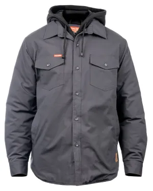 Hard Yakka Mens Quilted Solid Shacket Breathable Work Shirts
