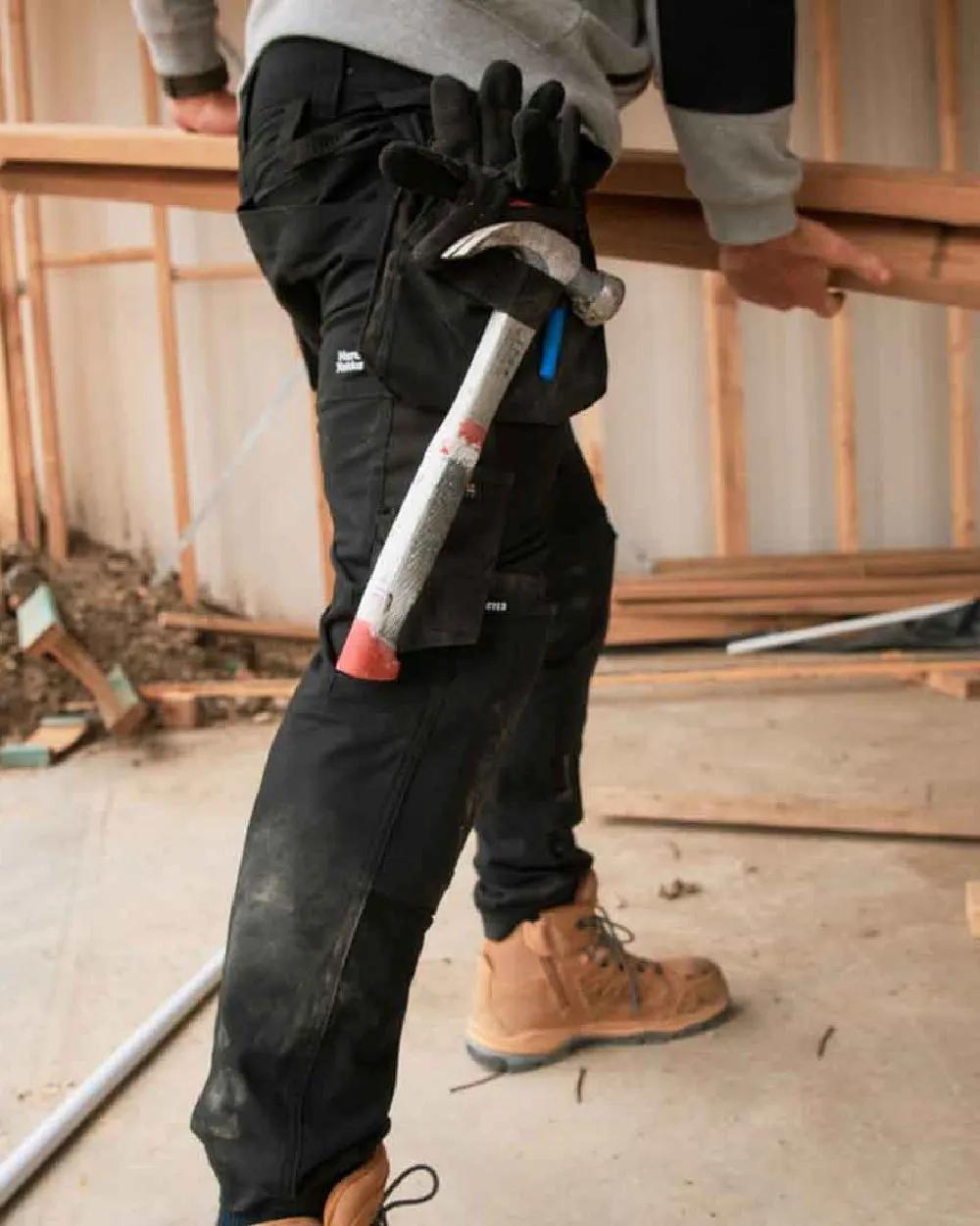 Hard Yakka Mens Raptor Active Trousers Durable Work Trousers