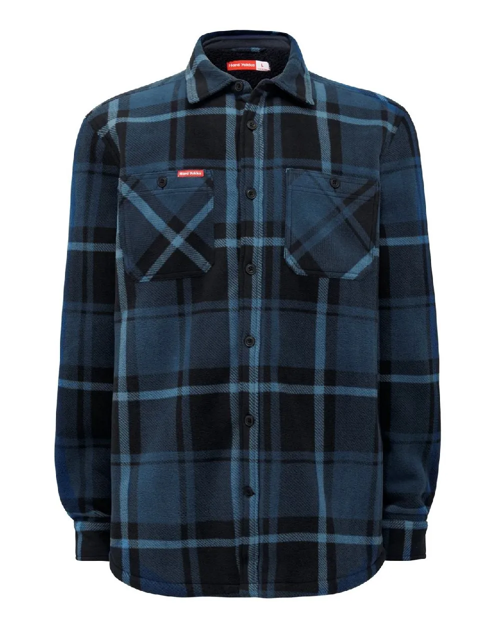 Hard Yakka Mens Sherpa Jacket Farm Duty Flannel Shirts