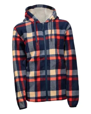 Hard Yakka Womens Check Zoodie Workwear Fleece Pullovers