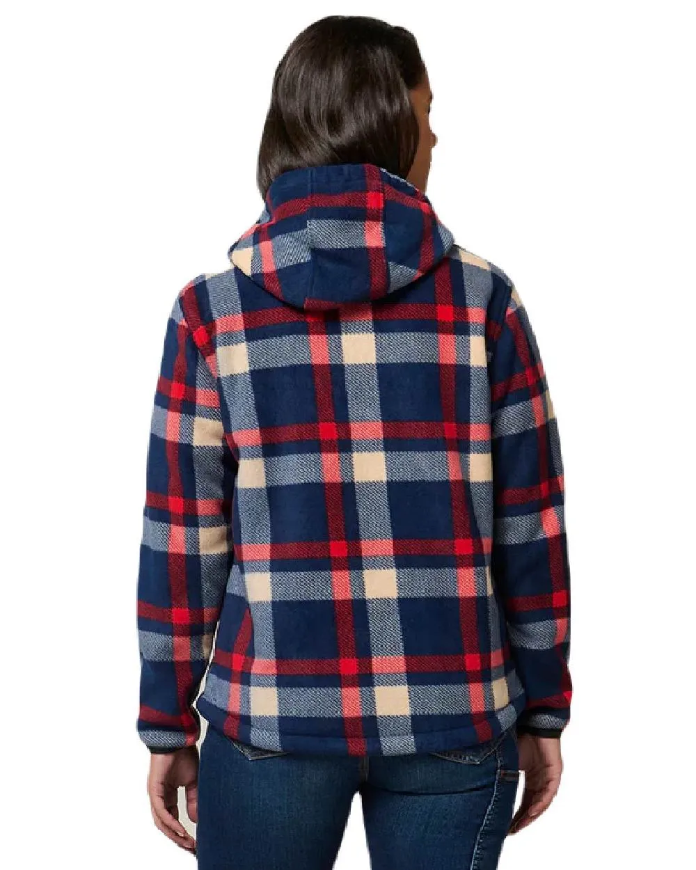 Hard Yakka Womens Check Zoodie Workwear Fleece Jackets