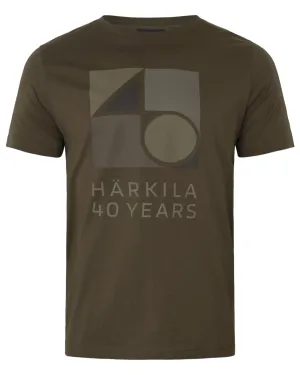 Harkila Anniversary Short Sleeve T-Shirt Cotton Crew Neck Tees Men
