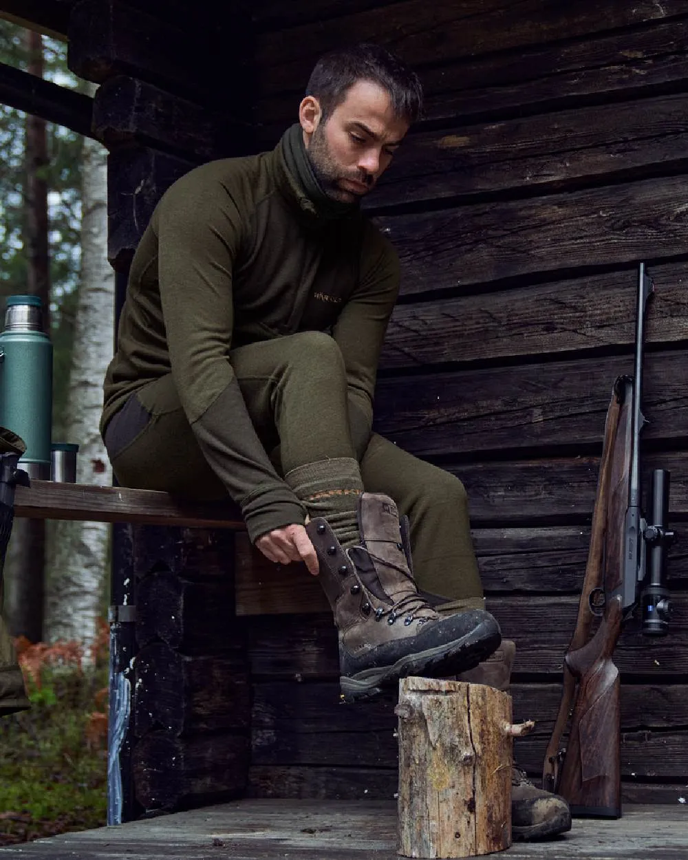 Harkila Base Warm Zip Neck Warm Sweatshirts for Men