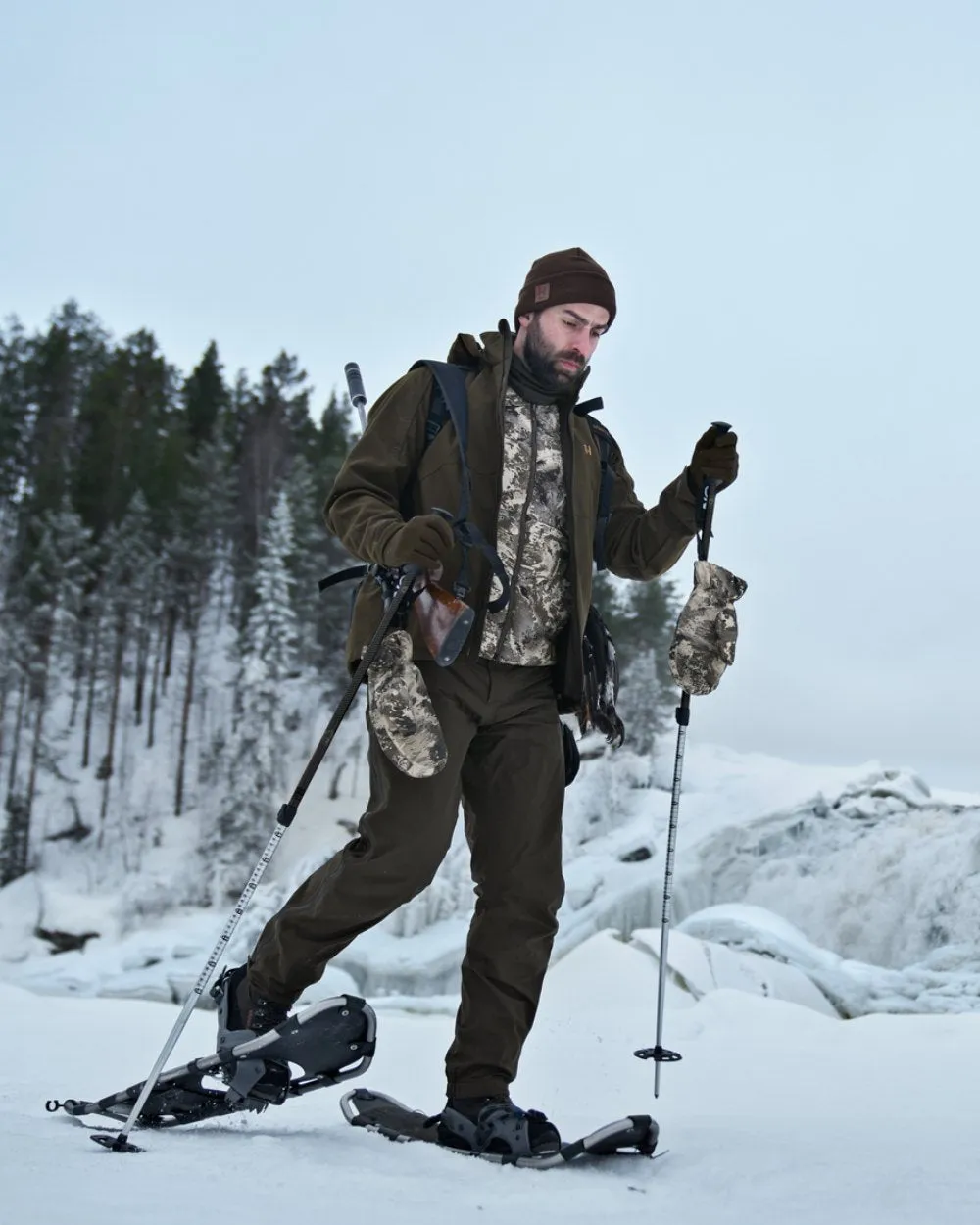 Harkila Camo HSP Insulated Waistcoat Long Sleeve Cotton Shirts