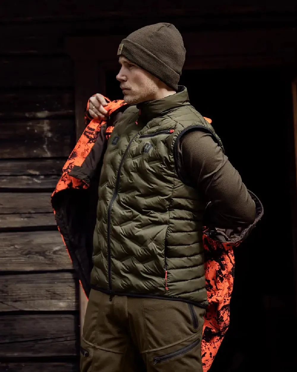 Harkila Clim8 Insulated Waistcoat Tartan Plaid Shirts Men