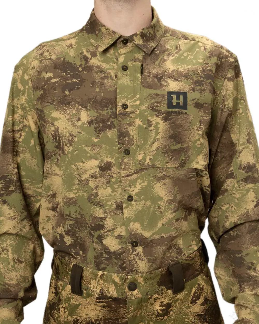 Harkila Deer Stalker Camo Long Sleeve Shirt Harkila Button Shirts