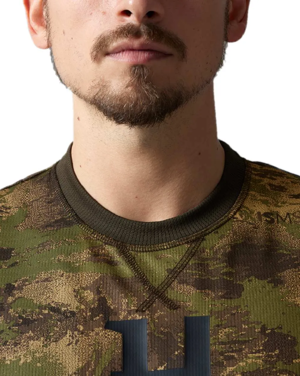 Harkila Deer Stalker Camo Long Sleeve T-Shirt Bushcraft Flannel Shirts