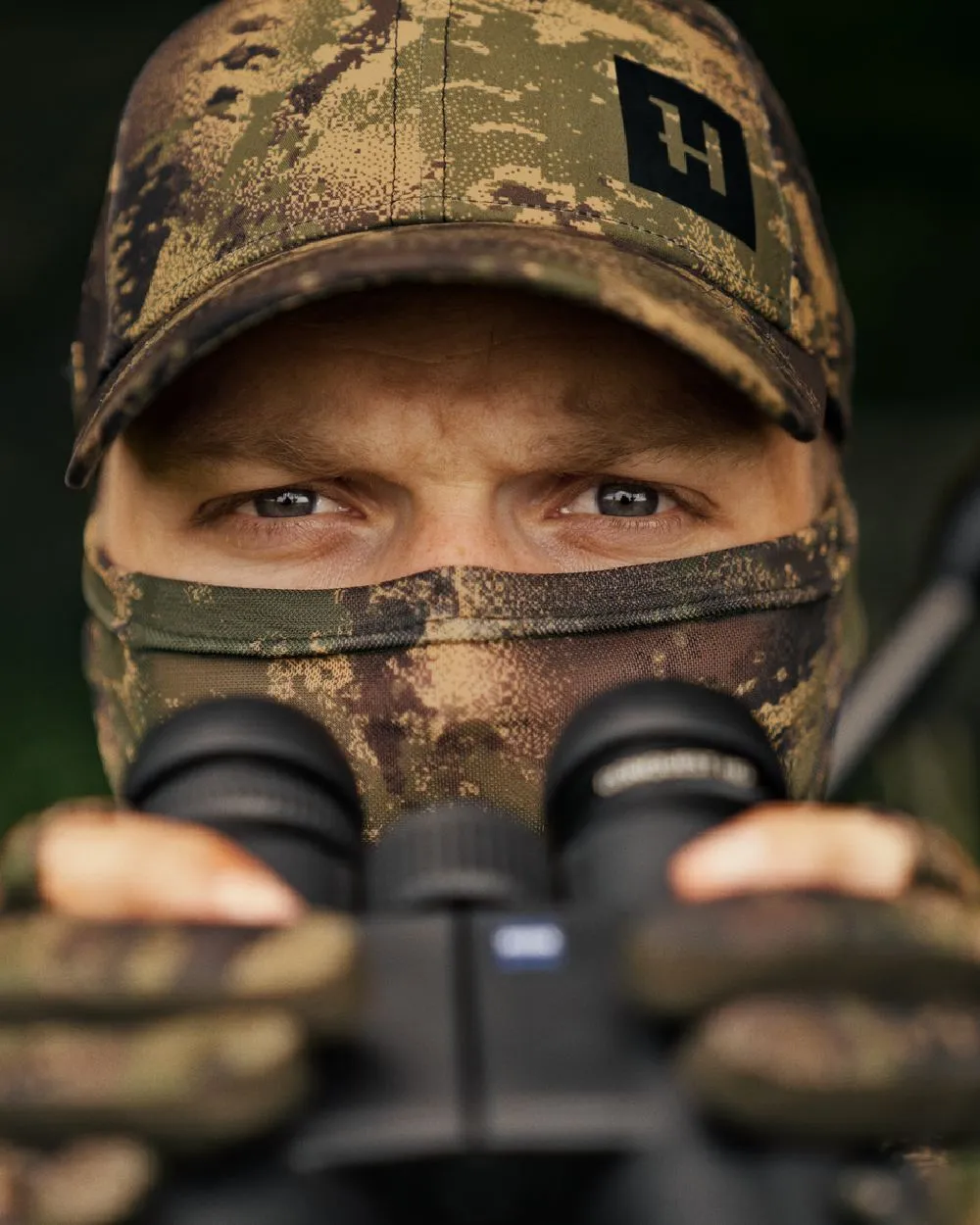 Harkila Deer Stalker Camo Mesh Face Cover Shooting Sun Hats