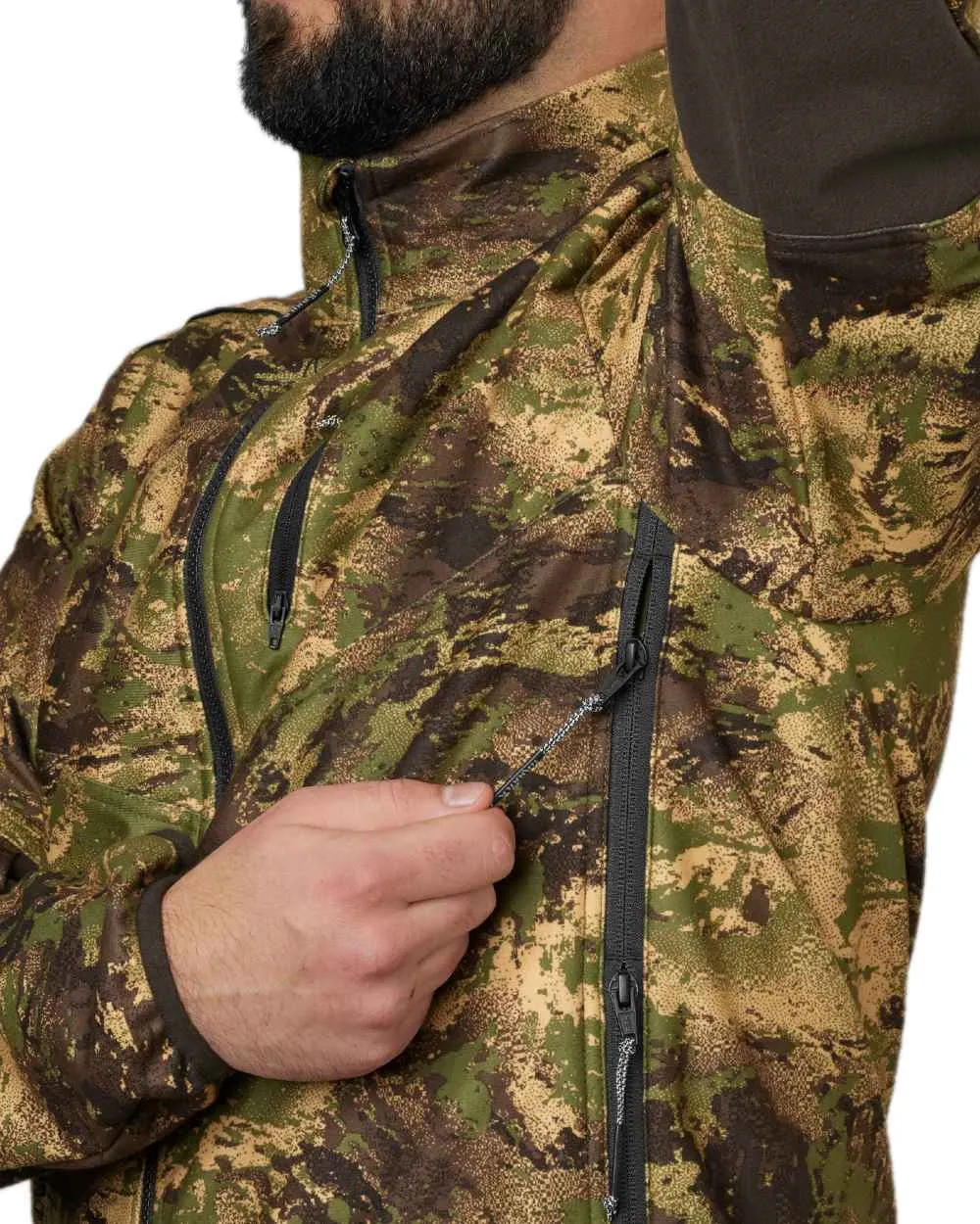 Harkila Deer Stalker Camo WSP Fleece Jacket Hunting Fleece Jackets